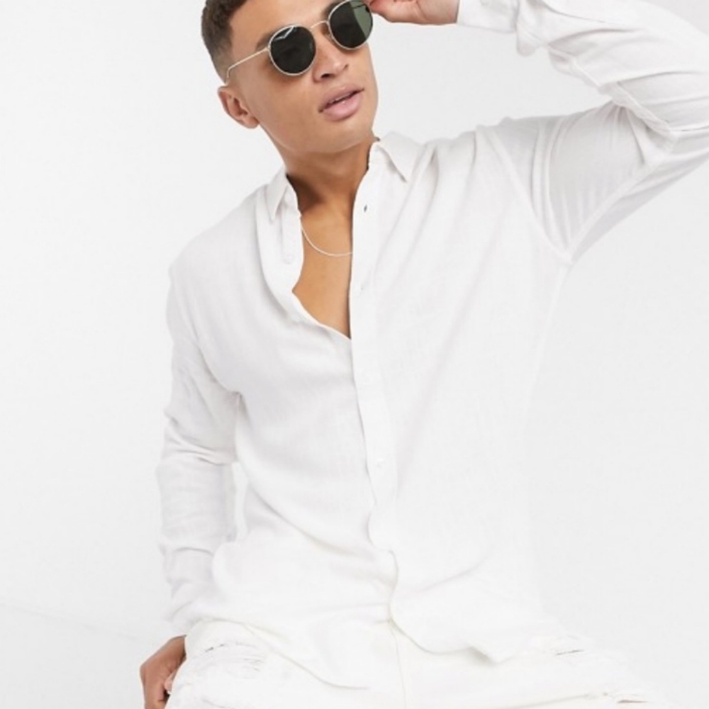 River island linen/viscose shirt